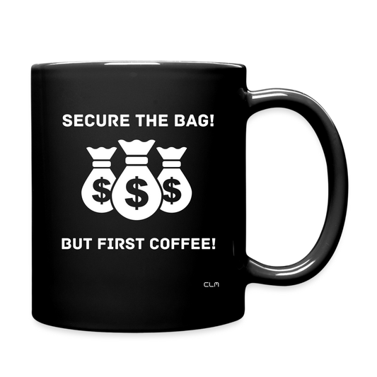 Secure the Bag Coffee Mug - black